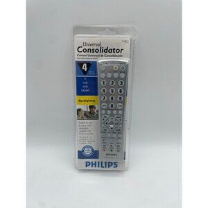 Philips Universal Remote 4 Devices Consolidator TV VCR DVD CBL/SAT SRU 2040/17